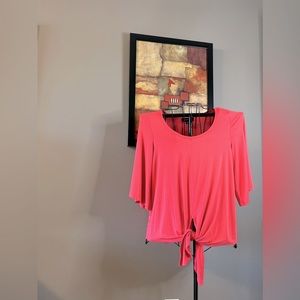 Karen Kane Knit Blouse Size Large. I have 2 available 1- Coral & 1- White